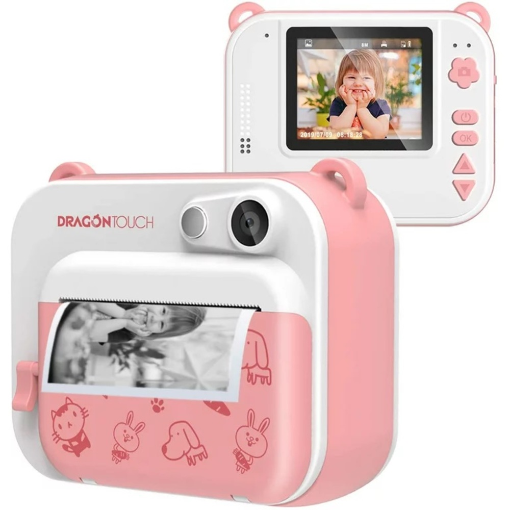 Dragon Touch Kids Camera Set of 2, Pink and Blue
